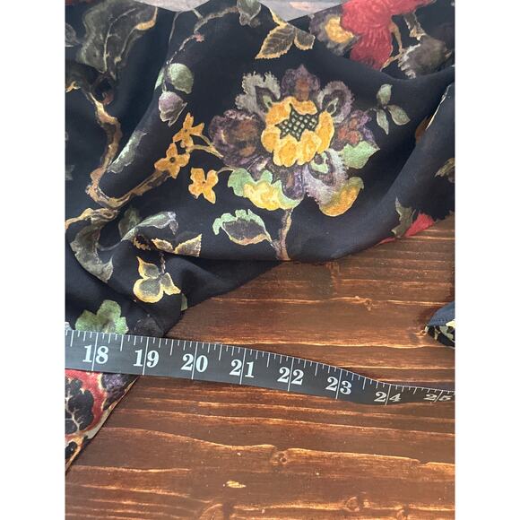 Madison Tara Dress 6 Sheer Fall Floral Lined Handkerchief Hem Fairy Whimsigoth - Picture 13 of 16